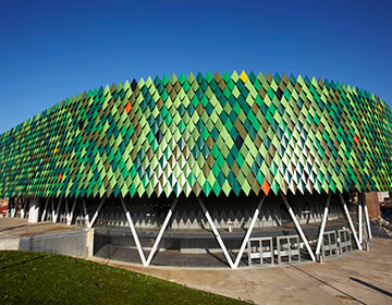 Vista exterior del edificio Bilbao Arena