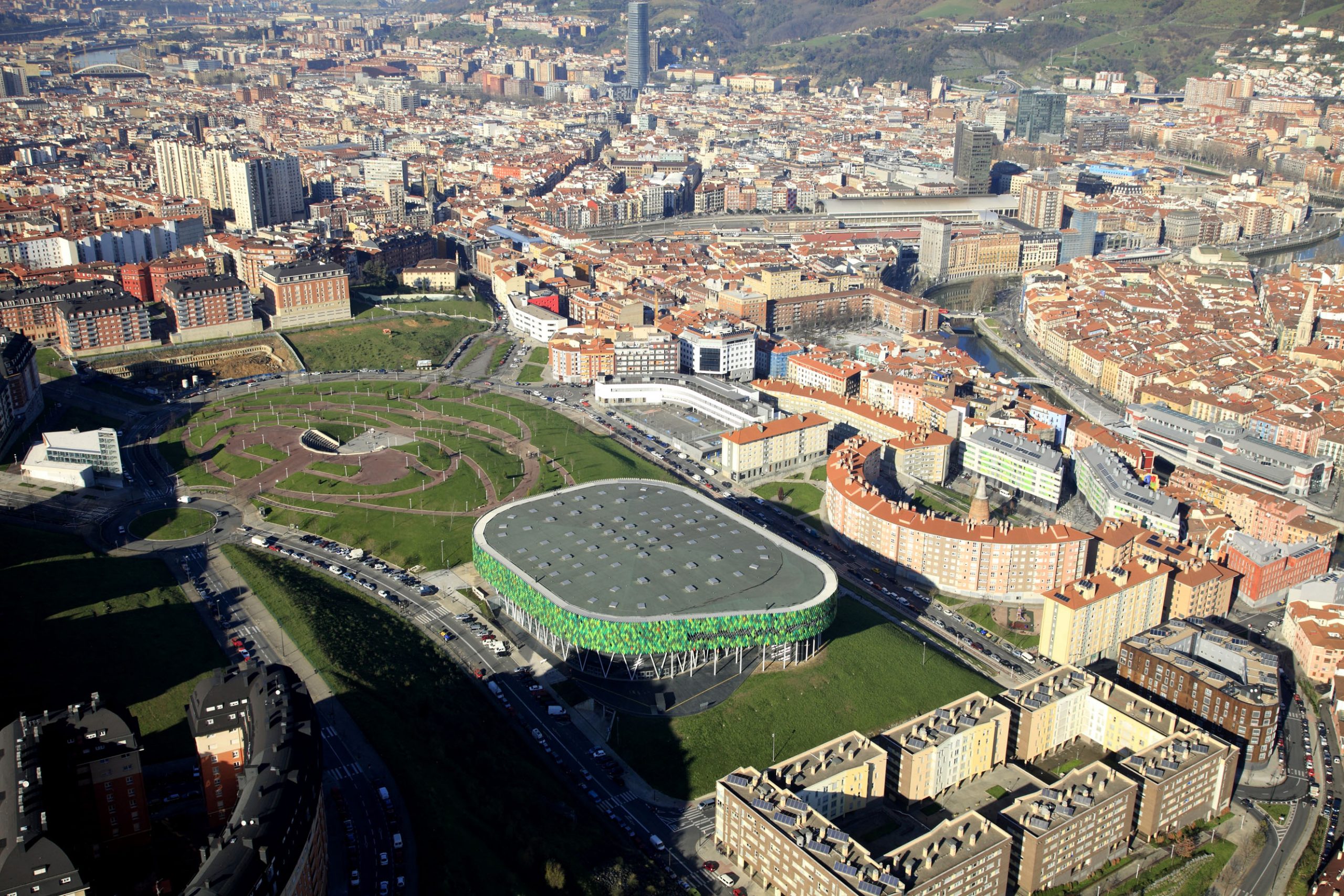 Bilbao Arena. Imagen aérea.